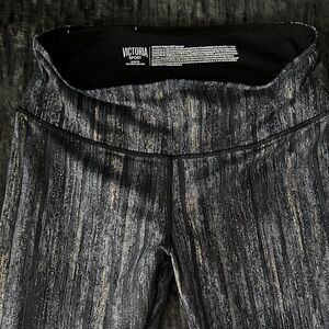 Victoria's Secret Black and Silver Leggings